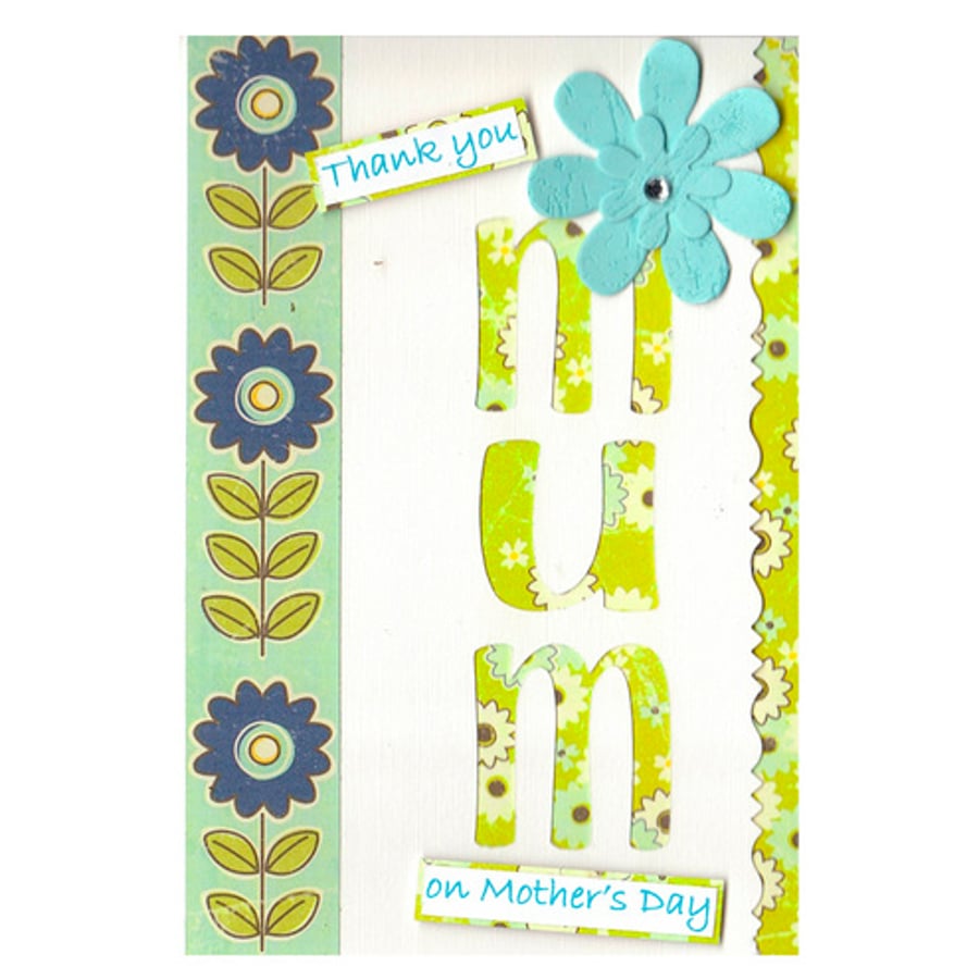 Floral Silhouette Mother's Day Card