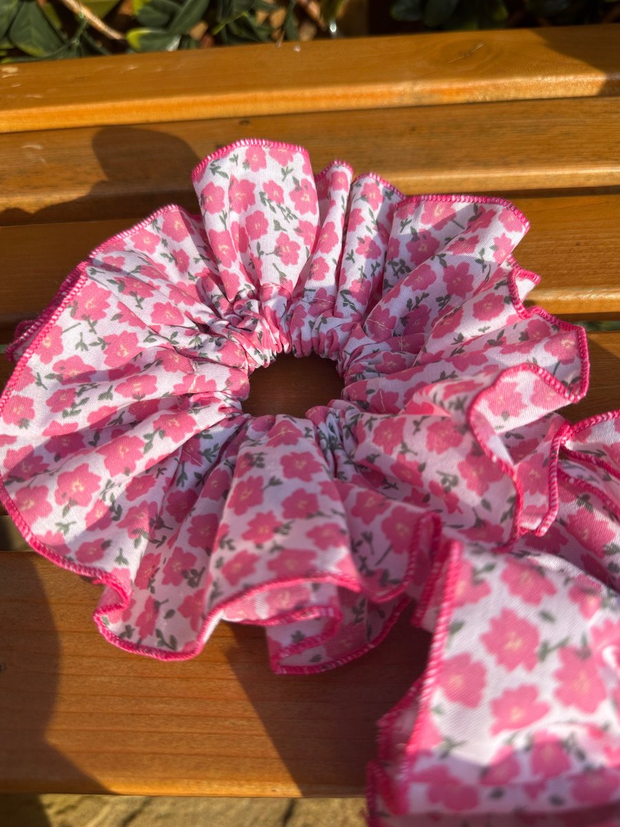 XXL Queen Scrunchies, Ditsy Floral Scrunchies, Ruffle Frill Scrunchies