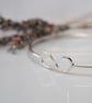 Sterling silver infinity bangle - Image 2