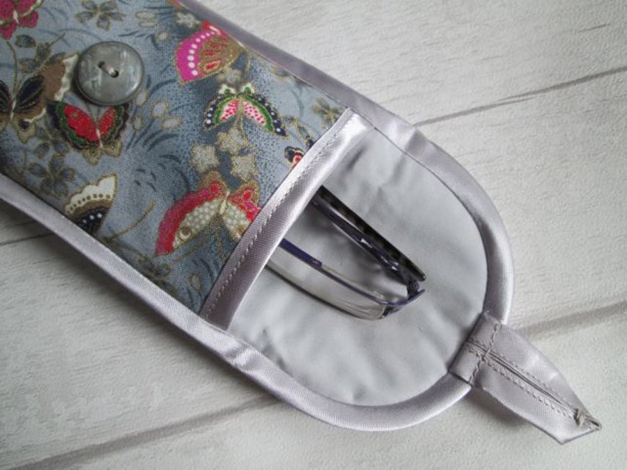 Oriental Butterflies on Grey Glasses or Phone Case