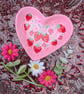 Strawberry Pink heart shaped ceramic ring dish  - Image 4