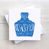 Billy Connolly Wasted Funny Blank Greetings card