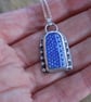 Silver Thames pottery bezel set pendant ,boho ,hippy, necklace  - Image 4