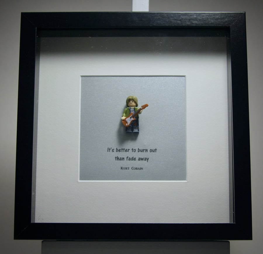 Kurt Cobain mini Figure frame,