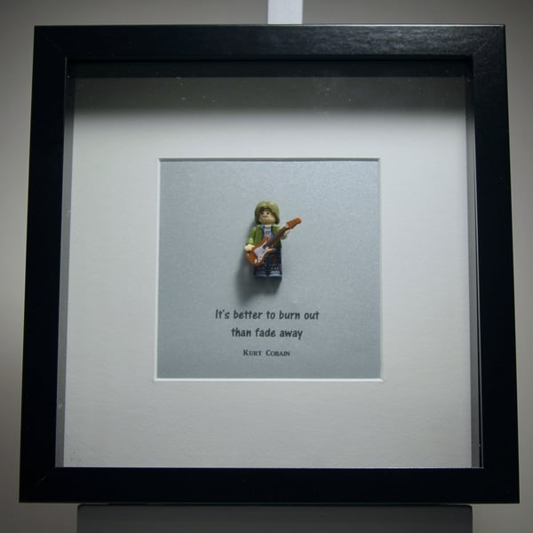 Kurt Cobain mini Figure frame,