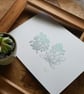 Limited edition Succulents lino print