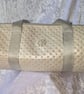Silver glitter quilted style barrel bag - Image 1