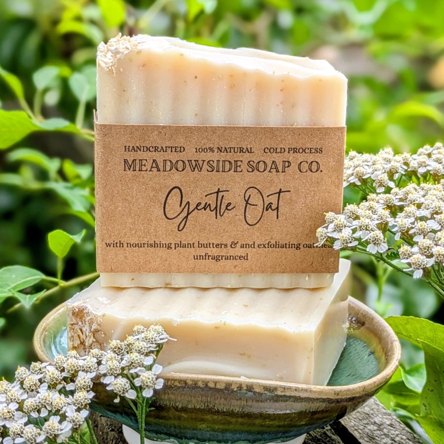 Gentle Oat 100% Natural Handmade Soap - sensitive, unfregranced 