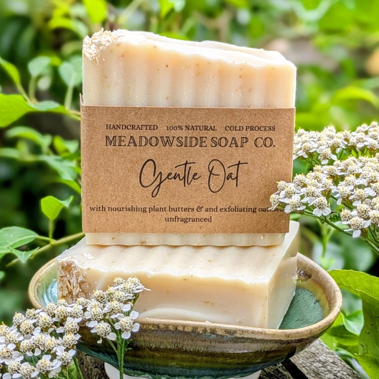Gentle Oat 100% Natural Handmade Soap - sensitive, unfregranced 