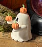 Ceramic ghost pumpkin Juggling Boos! - Image 3