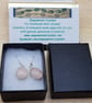 Rose Quartz earrings. January birthstone. 5th anniversary gemstone - Image 7