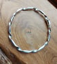 Sterling silver twist bangle, special order for GB - Image 2