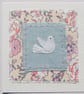 Flying Dove, miniature applique with hand embroidered details for any occasion - Image 2