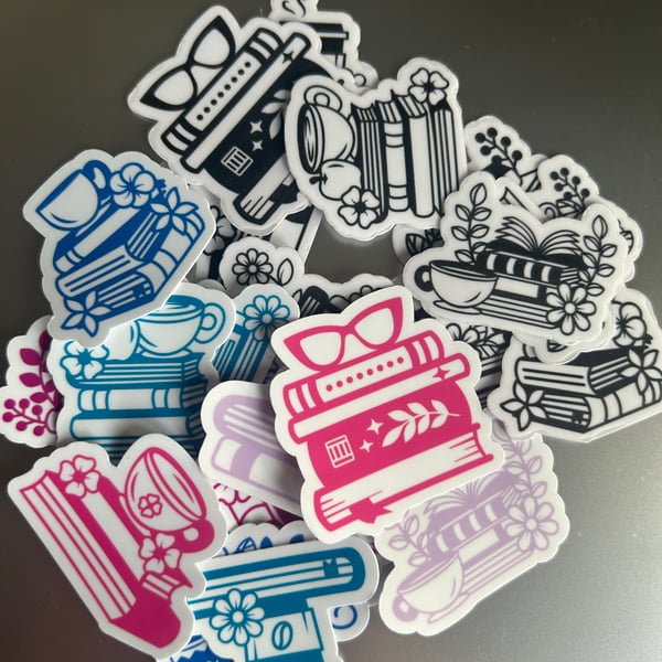 Book Themed Stickers
