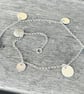 Sterling Silver Disc Charm Bracelet  - Image 1