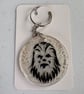 Space Warrior Inspired Glitter Keyring 5cm Resin Acrylic Keychain Sci-Fi Gift - Image 1