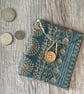Embroidered Button Purse Pouch  - Image 7