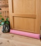 Handmade Pink Draught Excluder Removable Washable Cover Sand & Hollow Fibre - Image 1