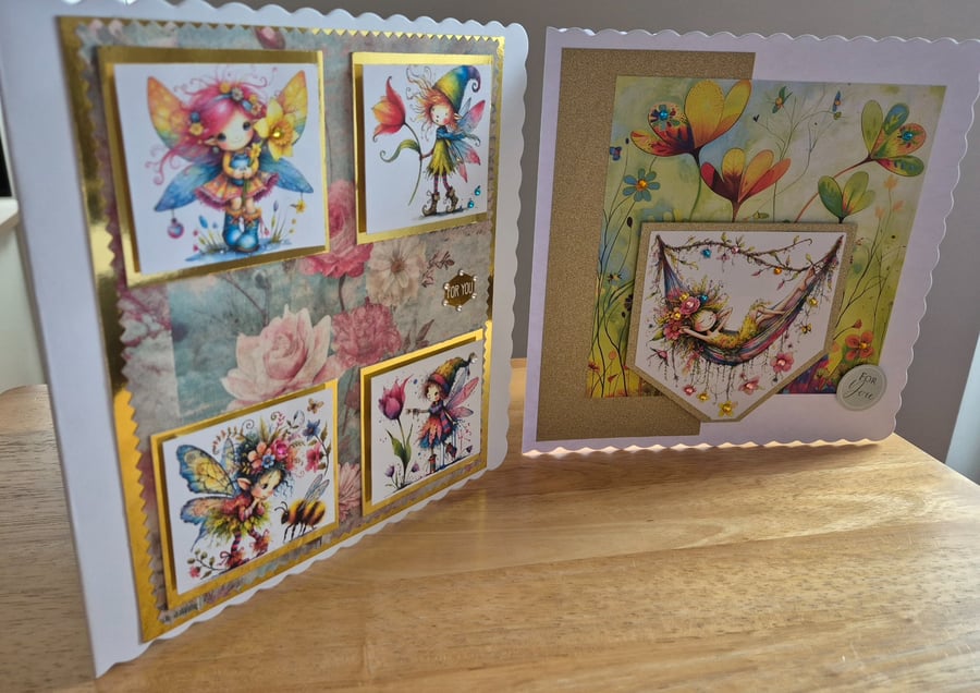 Handmade Fairy Inspired Greeting Card bundle