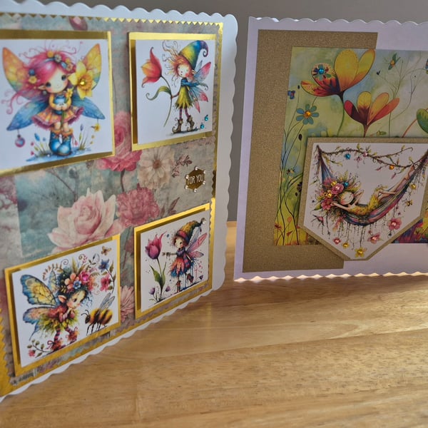 Handmade Fairy Inspired Greeting Card bundle