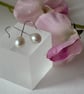 Freshwater White Cultured Pearl Long Drop Earrings - Image 3