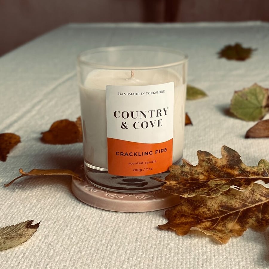 Crackling Fire Scented Candle 200g