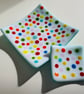 Fused glass spotty dish set - Image 3