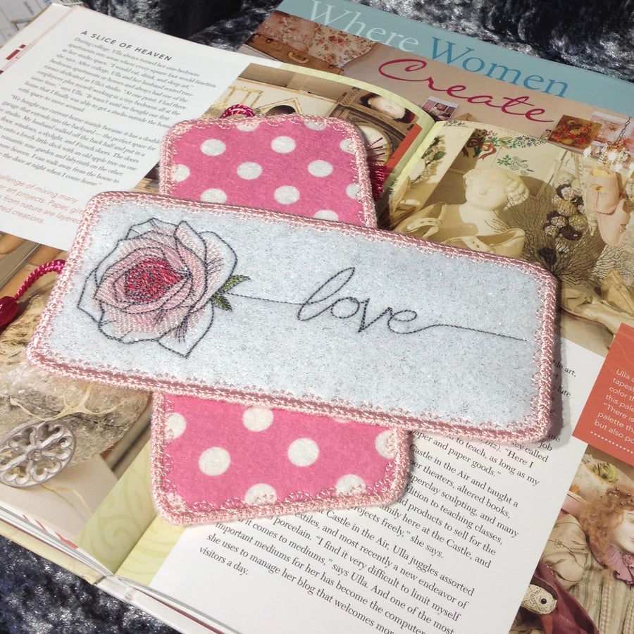 Rose Love Bookmark PB12