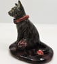 Miniature ceramic witches cat sculpture  - Image 5