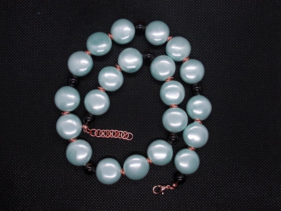 SALE - Shell coin statement neclace