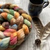 Merino Silk Linen Spinning fibre 100g Garden path