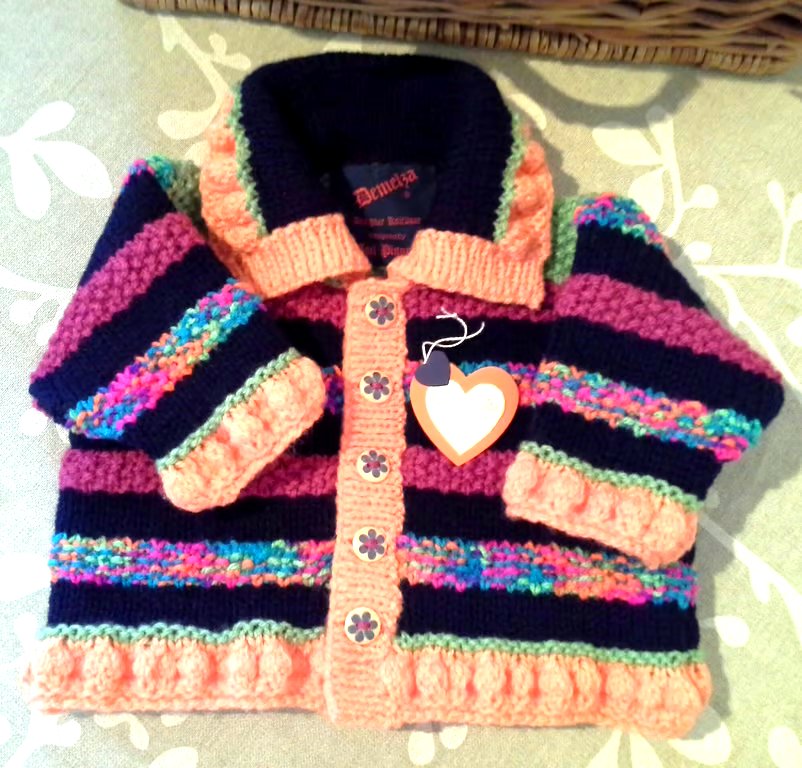 SALE Designer Navy Blue Baby Girl's Jacket  6-12 months size