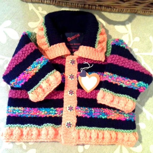 SALE Designer Navy Blue Baby Girl's Jacket  6-12 months size