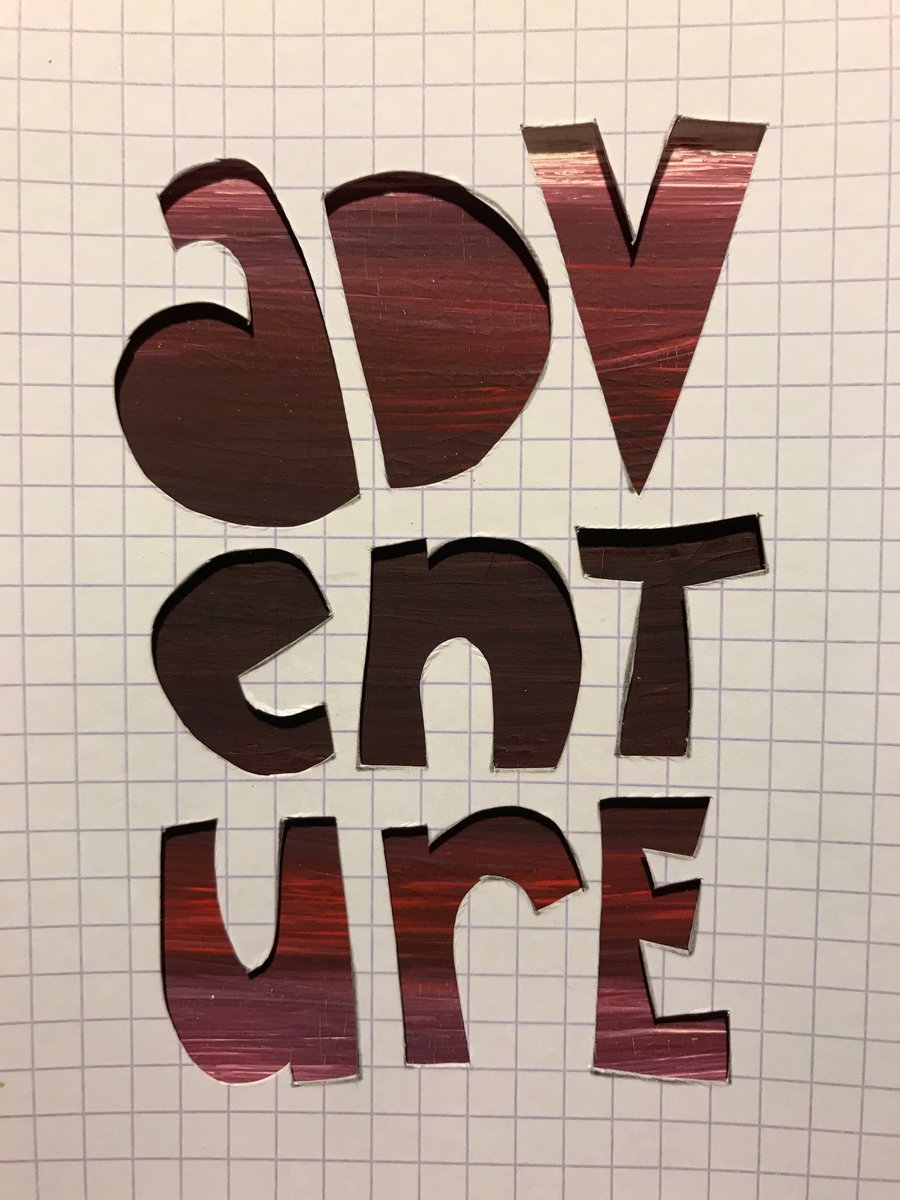 (TXT45) Handcut artwork: adventure
