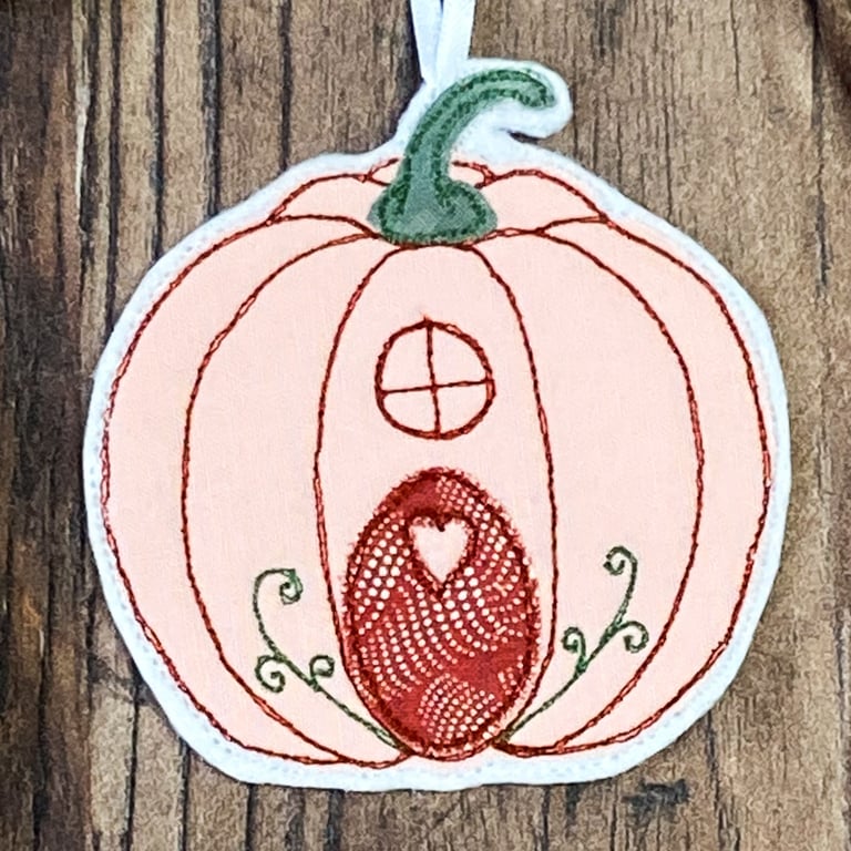 Pumpkin Cottage Hanging Decoration