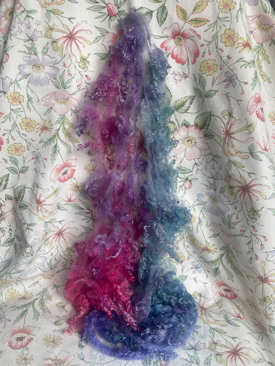 Hand Dyed BFL Fleece for Felting, Spinning & Weaving