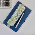  Elasticated pencil case for cover of book diary journal Myrtle fabric