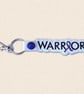 Warrior Awareness Ribbon Keyring - Embroidered Faux Leather Support Gift - Image 4
