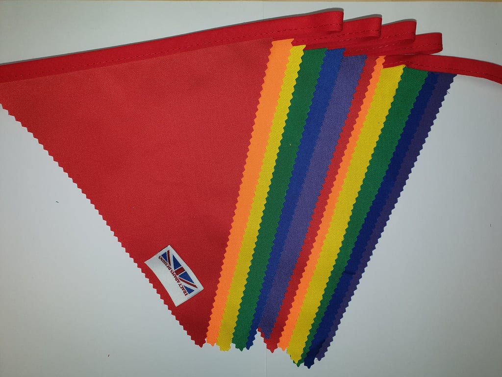 rainbow bunting - 10 mtr Gay pride wedding birthday LGBTQIA Pride