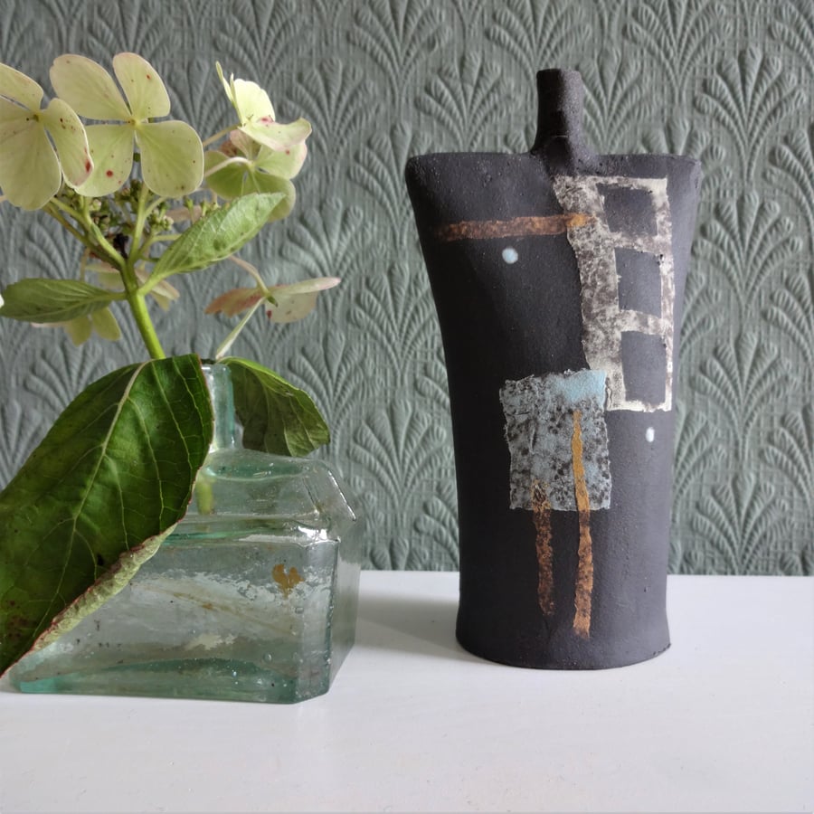 Abstract contemporary ceramic, meditation focal point, decorative objet d’art