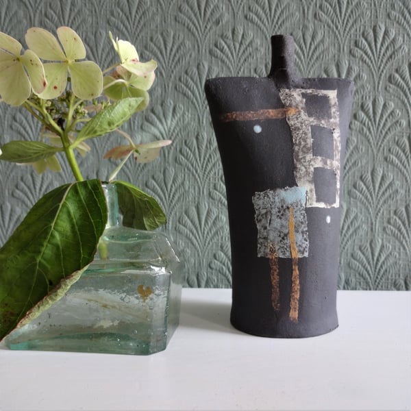 Abstract contemporary ceramic, meditation focal point, decorative objet d’art