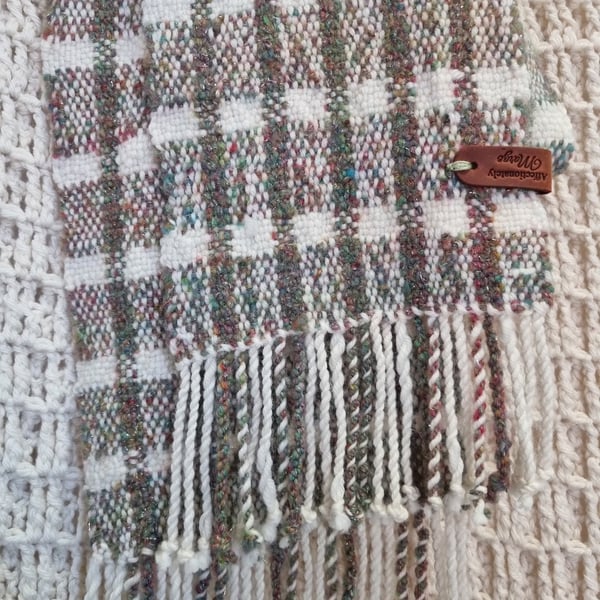 Sparkly handwoven scarf