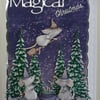 3D Luxury Handmade Xmas Card Have a Magical Christmas Cute Pagan Witch Mice