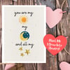SEEDED, Plantable Valentines Card, Eco-Friendly, Recycled, Wild Flowers