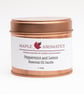 Maple Aromatics Peppermint and Lemon Soy Wax Rose Gold 150g Candle Tin - Image 1