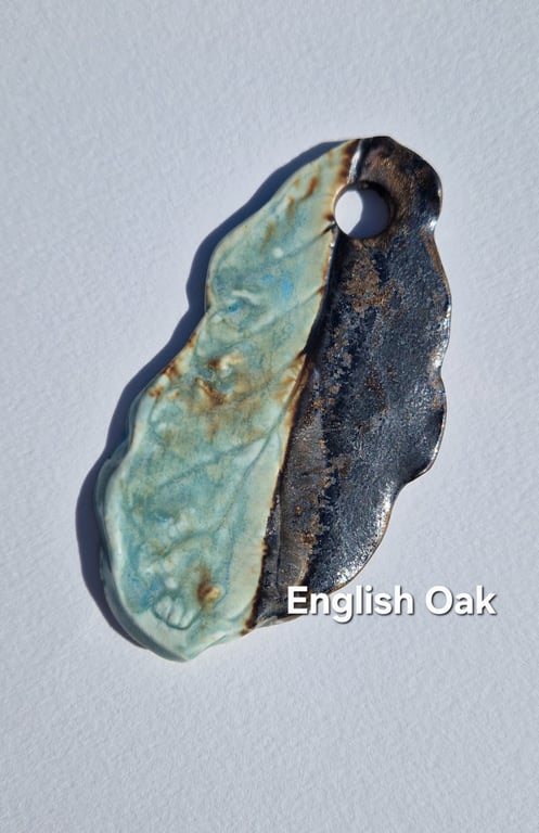 Ceramic bag charm  - English Oak