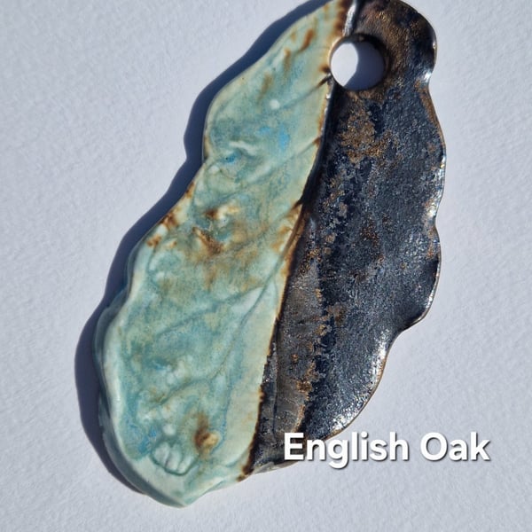 Ceramic bag charm  - English Oak
