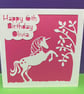 Unicorn Birthday Card - Image 1