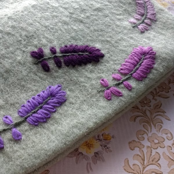 Apple green vintage wool hot water bottle cosy