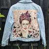 Frida Kahlo denim jacket Size 14